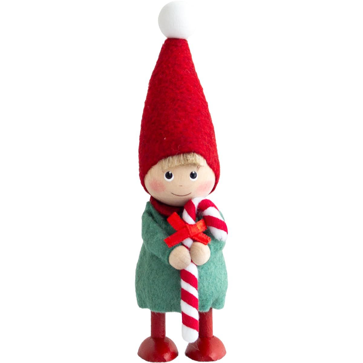 NORDIKA nisse ノルディカ ニッセ クリスマス 木製人形 キャンディケインを持った男の子 Joy to the world