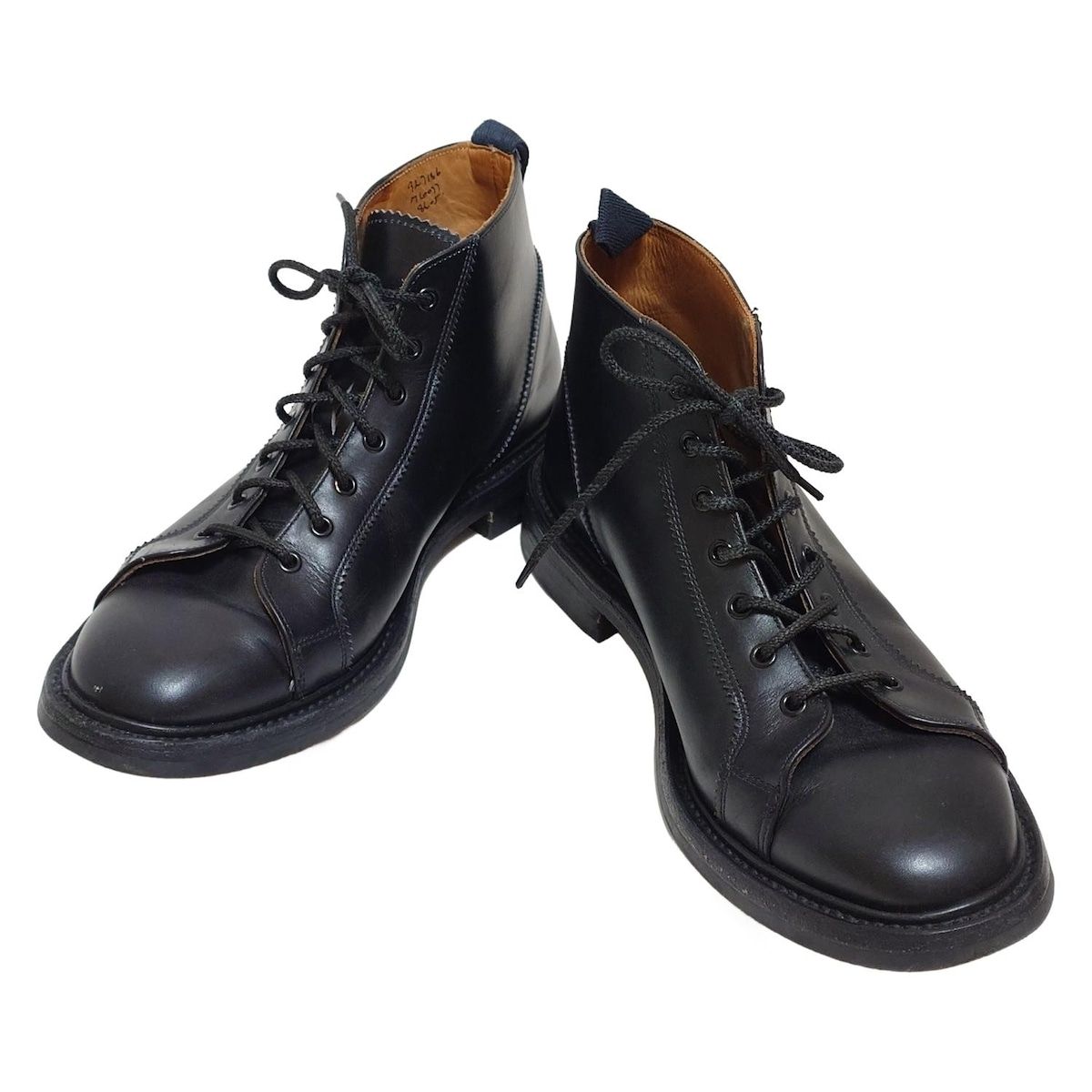 Tricker's トリッカーズ M6077 ポールスミス別注 モンキーブーツ 濃茶 UK7.5 約25.5 26cm シボ革 メンズ 革靴 レザーブーツ カジュアル K様専用トリッカーズ 70万番台 フルブローグ サイズ7 5 fit5ポール