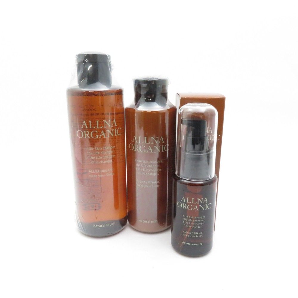 未使用 ALLNA ORGANIC オルナオーガニック 化粧水 乳液 美容液 200 u0026150 u002647ml 3点セット BT1639V
