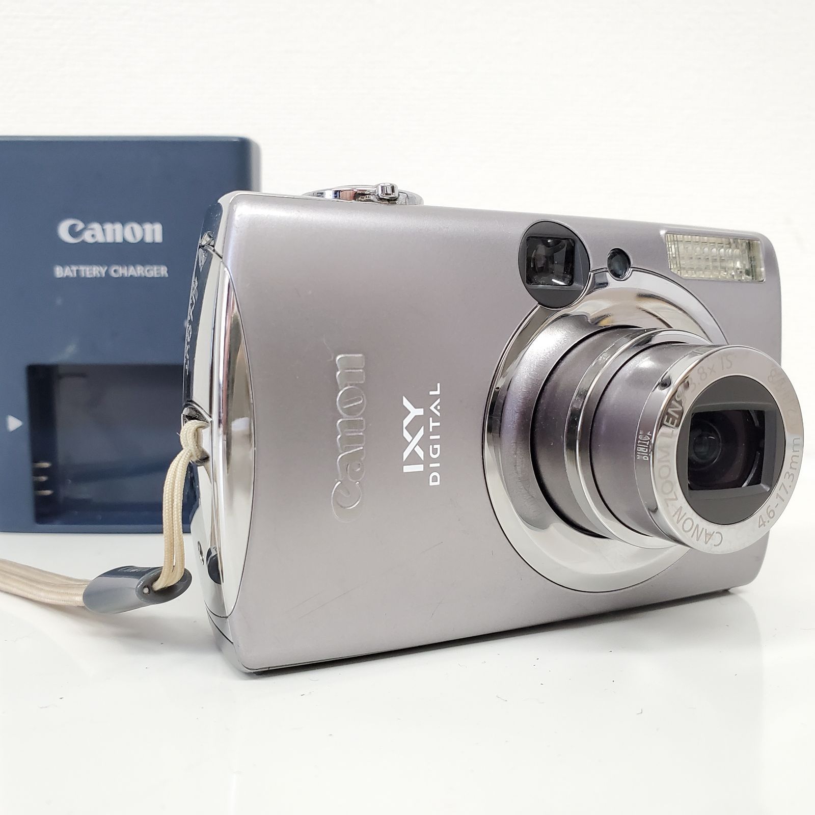 通電・基本動作確認 キャノン Canon イクシー IXY DIGITAL 900IS PC1209 純正充電器 バッテリー付 コンデジ コンパクト  デジカメ