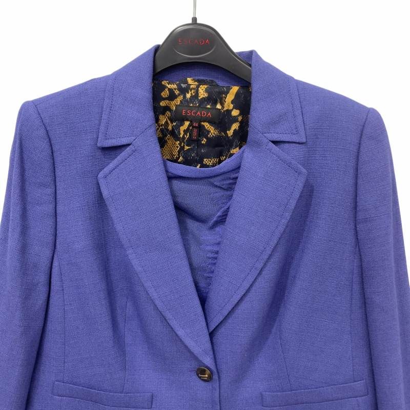 エスカーダ ESCADA ブーティ パープル ベルト ピンヒール レディース