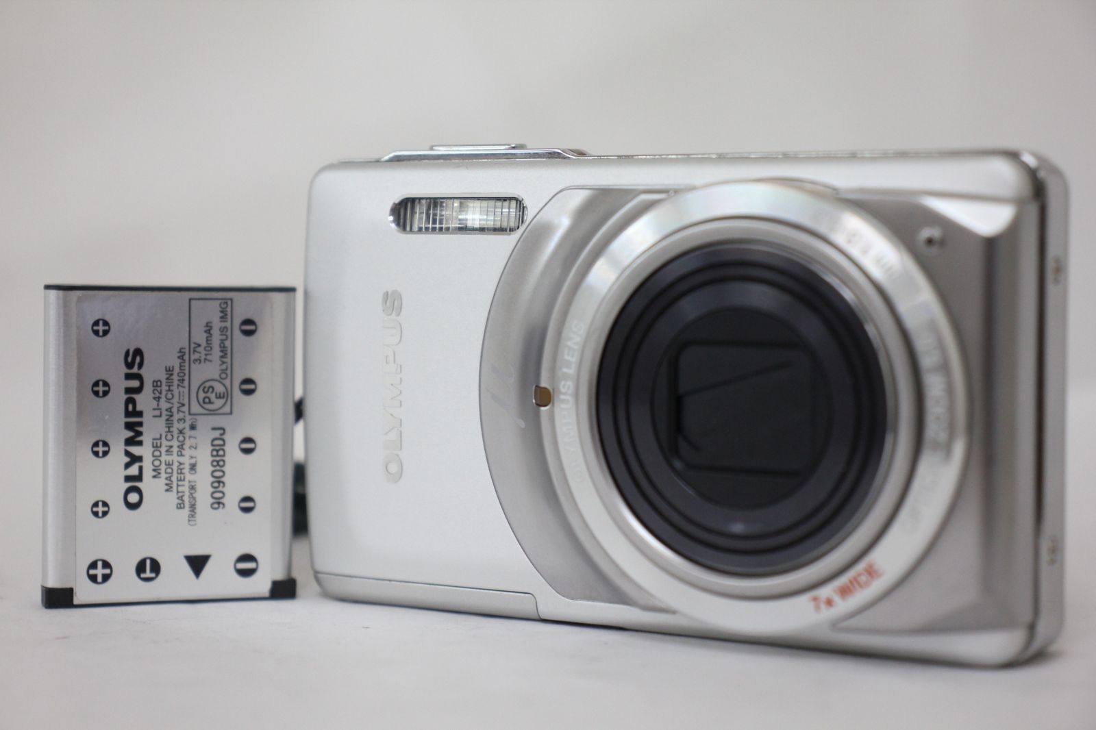 返品保証】 オリンパス OLYMPUS CAMEDIA μ-7010 3x バッテリー付き 
