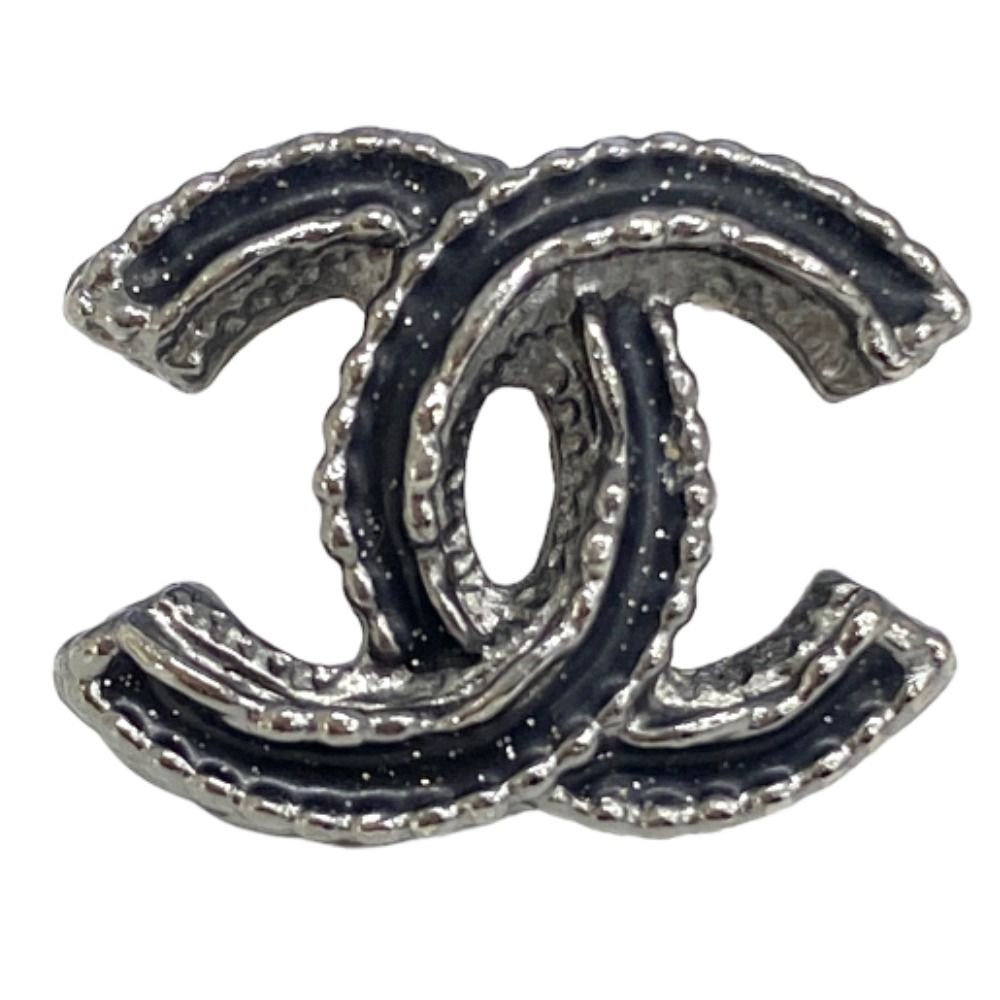 CHANEL ココマーク ピアス 片耳 CHANEL シャネル ピアス ココマーク チェーン ブラック 03A 片耳