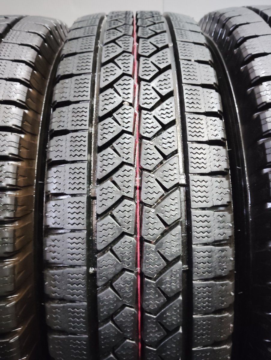 BS BRIDGESTONE BLIZZAK VL1 195/80R15 107/105L LT 15インチ スタッドレス 4本 19年製 バリ溝 ハイエース キャラバン等　(KTL064)