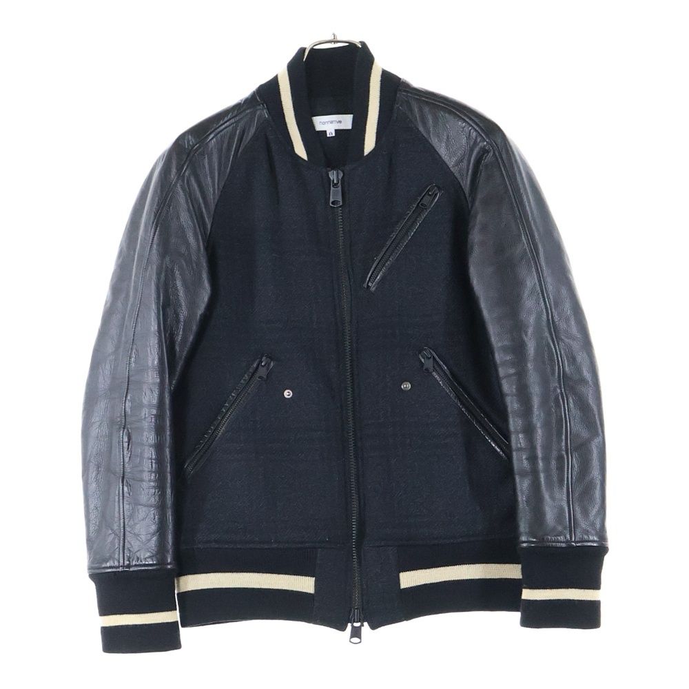 nonnative スタジャン nonnative (ノンネイティブ) アームレザー切替 マルチジップ