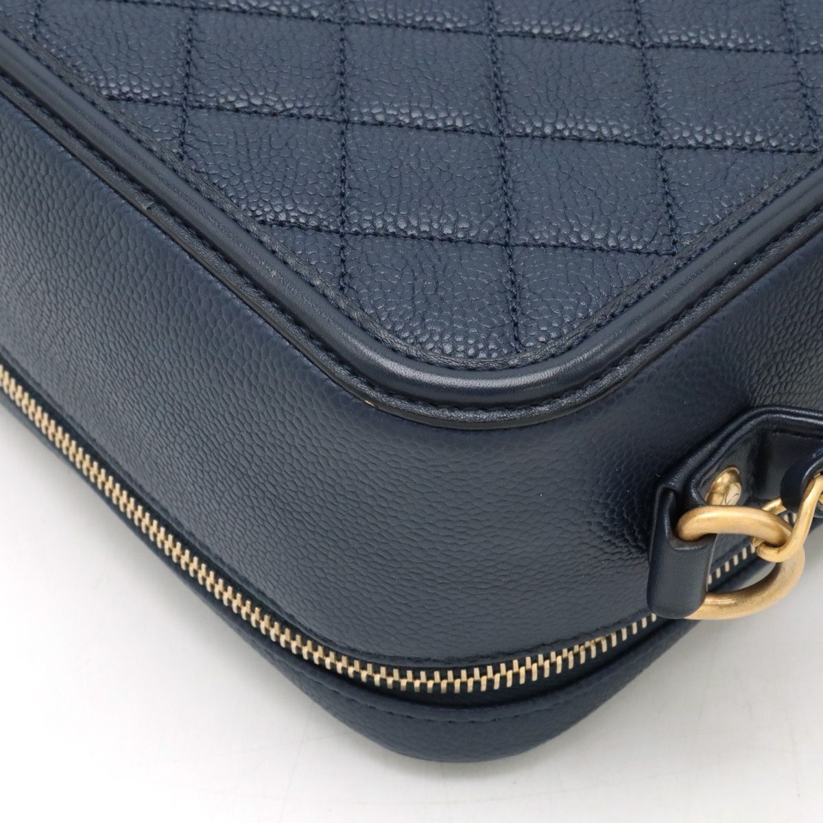 CHANEL シャネル CCフィリグリー マトラッセ バニティケース  