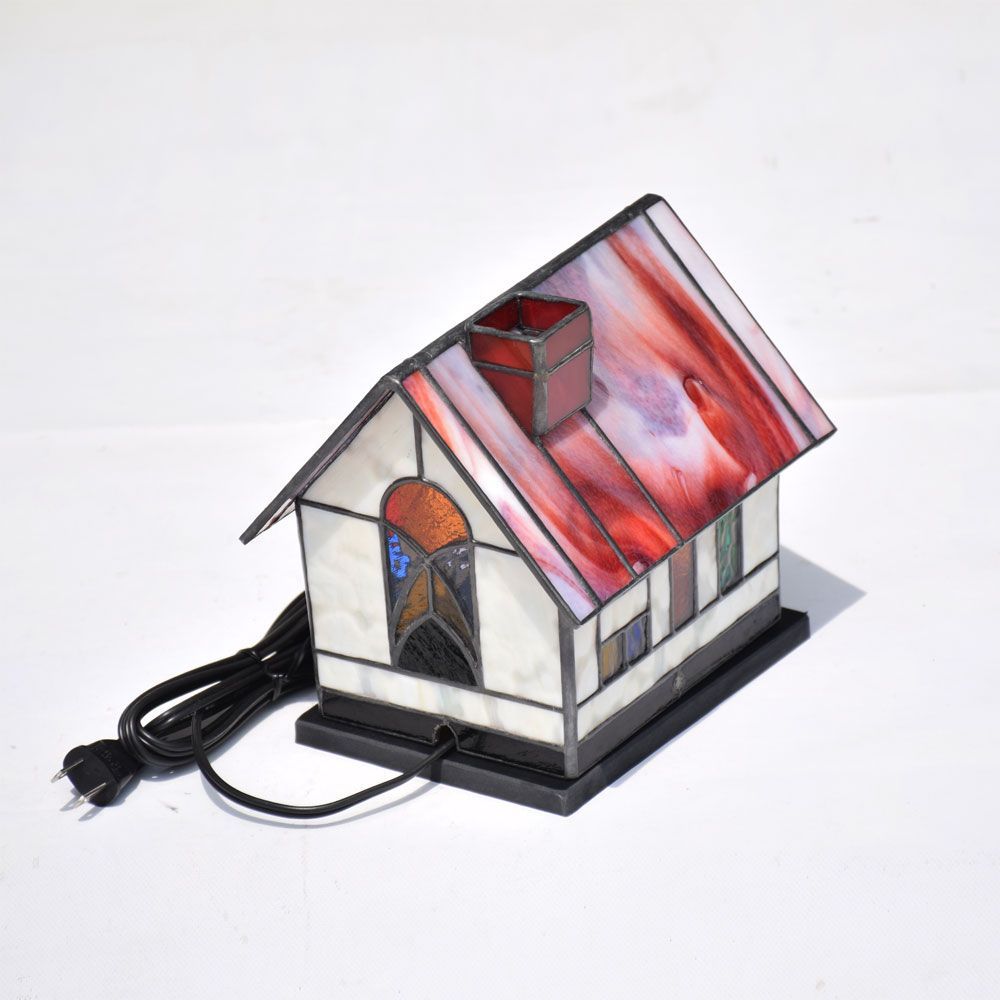 ステンドグラス ランプ ハウス1 室内用 ステンドガラス ライト 室内