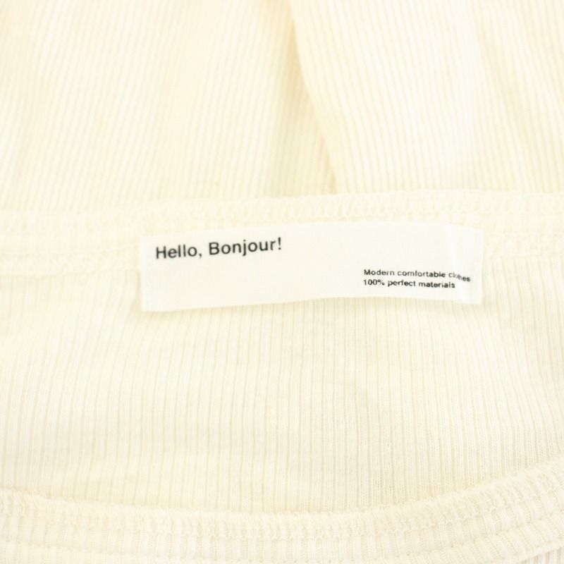 アパルトモン ドゥーズィエムクラス 24AW リブロングスリーブTシャツ カットソー 長袖 白 ホワイト 24070560012030 /YT レディース アパルトモン ドゥーズィエムクラス L'Appartement DEUXIEME