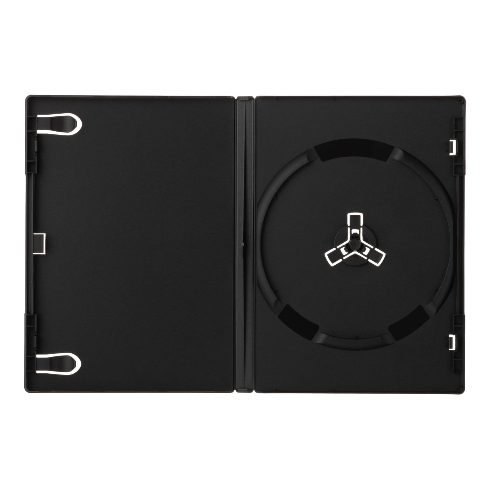 【在庫処分】100個セット【CS-DVDT1S-100BK】 黒 1枚収納 14mm厚DVDトールケース