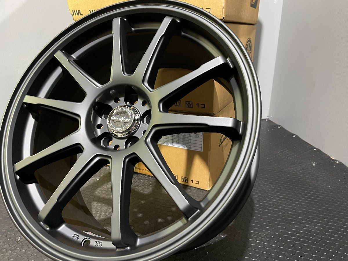 新品 BLEST EuroSport Type SS-01 ブレスト ユーロスポーツ 18インチ 4本 8J5HPCD100+45 マットブラック BRZ カローラスポーツ等　(VHZ085) 新品 BLEST EuroSport Type SS-01 ブレスト ユーロスポーツ 18インチ 4