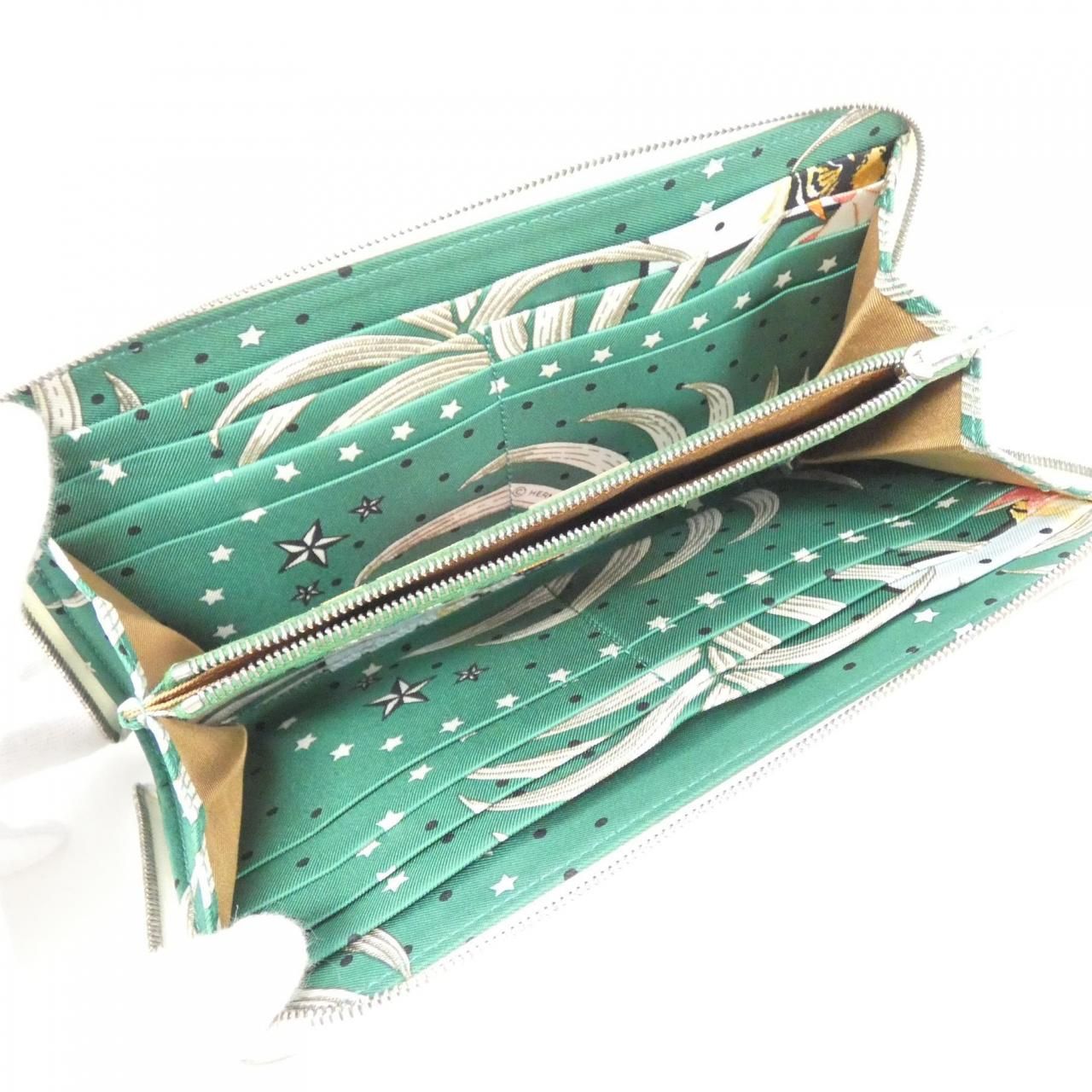 エルメス TIGRE ROYAL FLEURI シルク イン クラシック 082573CK 財布  