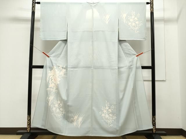 平和屋着物▽訪問着 単衣 雲重ね文 正絹 逸品 DAAV5393az