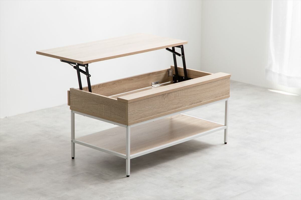 openSALE Fika 昇降式センターテーブル 【幅80cm】 昇降式 テーブル 幅