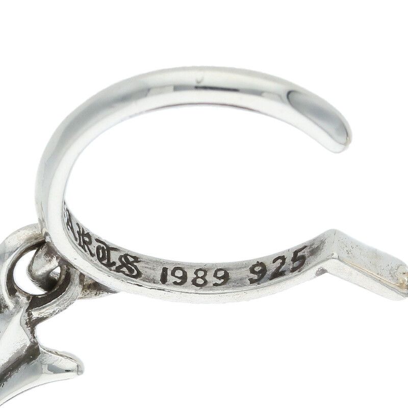 クロムハーツ TINY CH CROSS/タイニーCHクロスフープ シルバーピアス