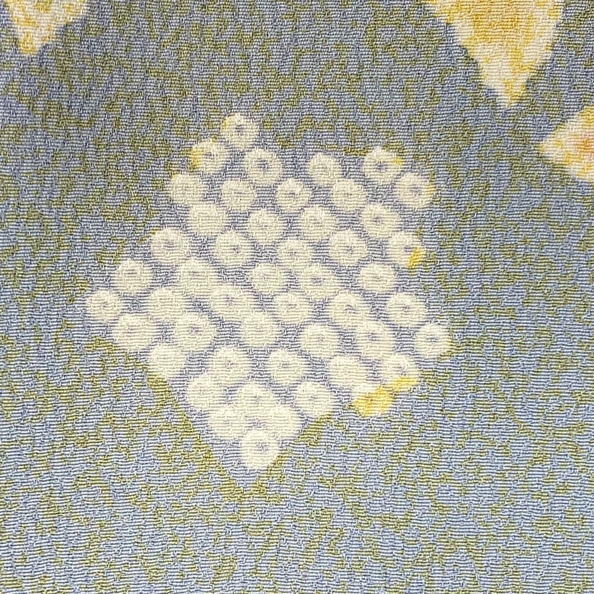 青灰色 正絹