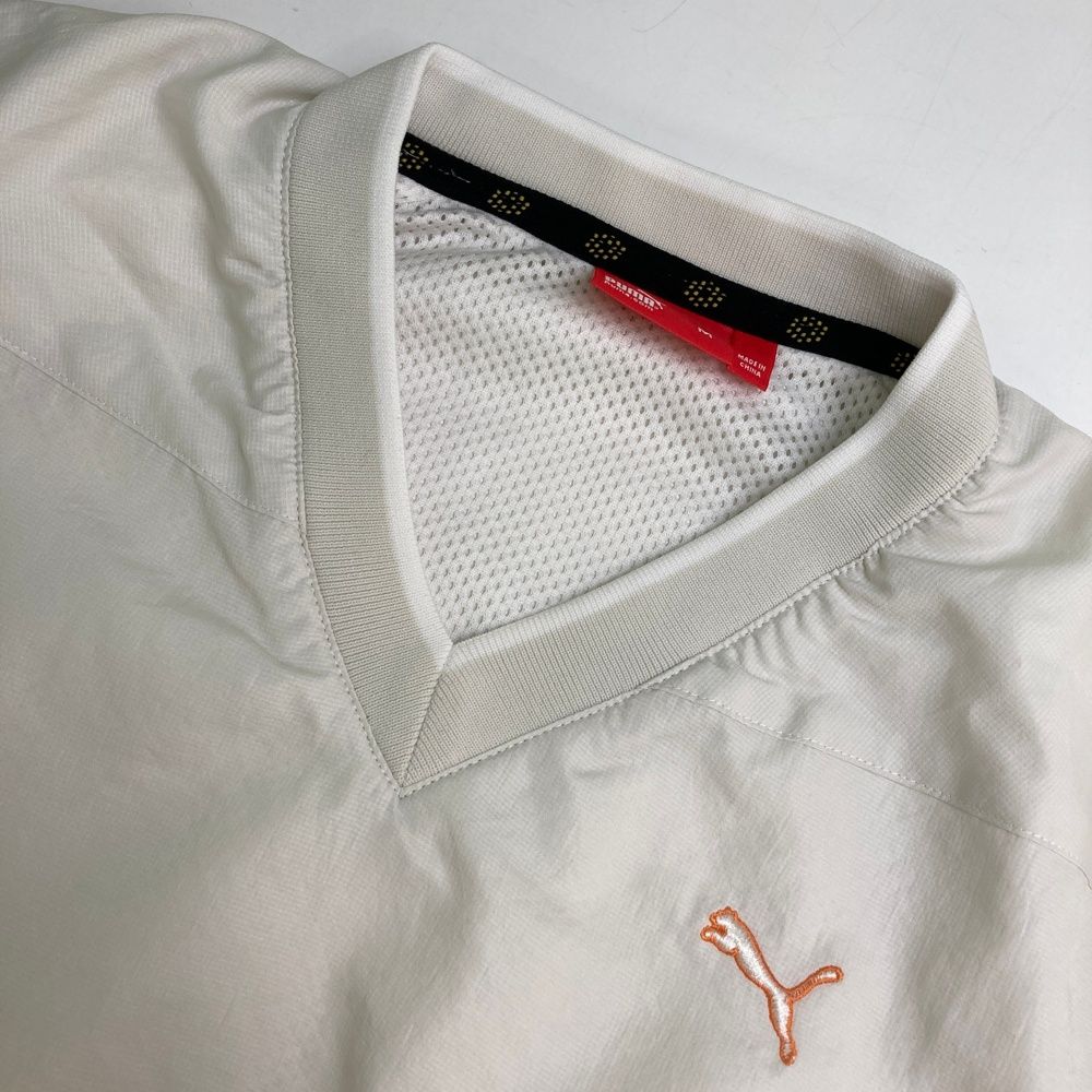 サイズ：M PUMA GOLF プーマゴルフ 2023年モデル 裏メッシュ ナイロン ジップジャケット  ホワイト系 [240101475200] ゴルフウェア メンズ ストスト 新品】PUMA GOLF プーマゴルフ 2023年モデル 裏メッシュ