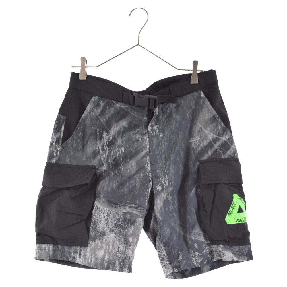 Palace Skateboards (パレススケートボーズ) 19SS ASYMETRIC REAL TREE SHELL SHORTS  アシンメトリックリアルツリーショーツ グレー 総柄 ショートパンツ - メルカリ