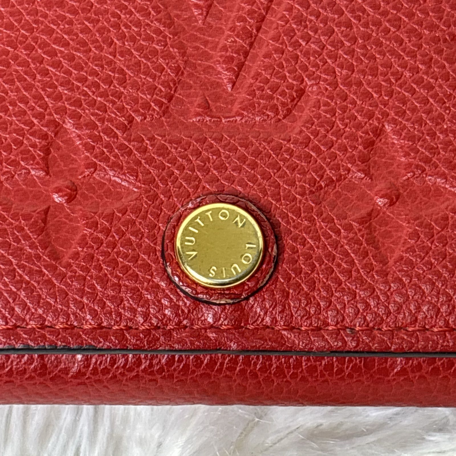 LOUIS VUITTON ルイヴィトン レッド 赤 名刺入れ アンプラント