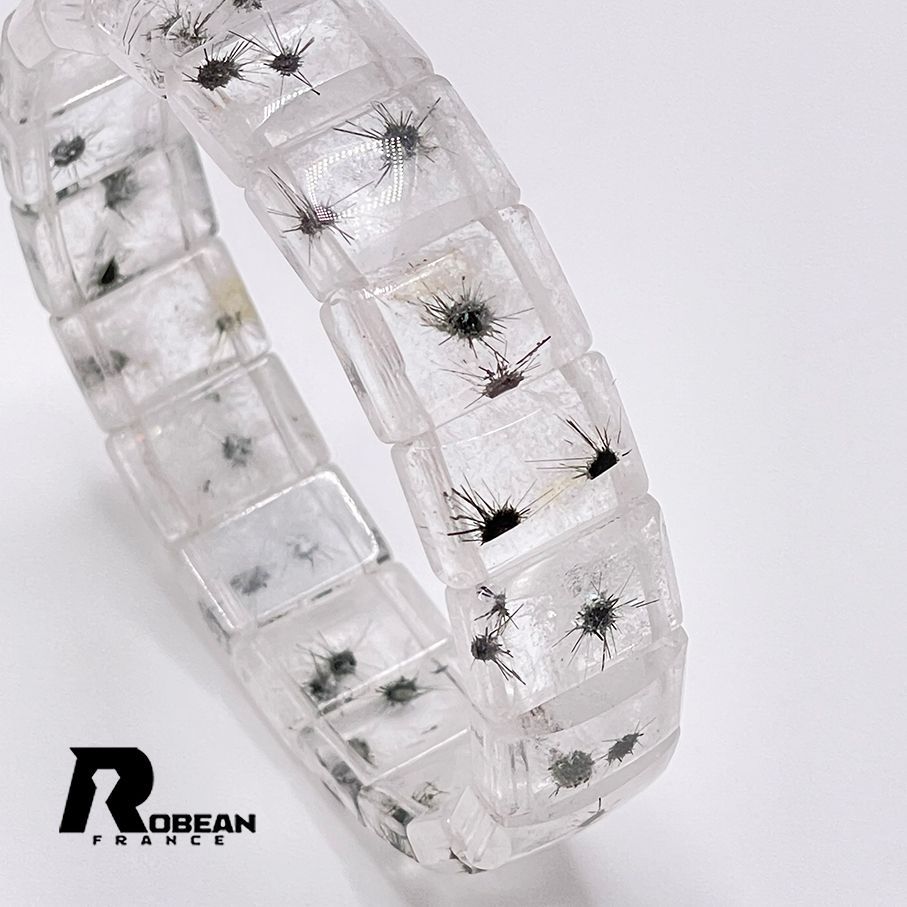 上品 EU製 定価28万円★ROBEAN・ホーランダイトインクォーツ・バングル★パワーストーン ブレスレット 天然石 約14.1*9.6*5.2mm M1002H325