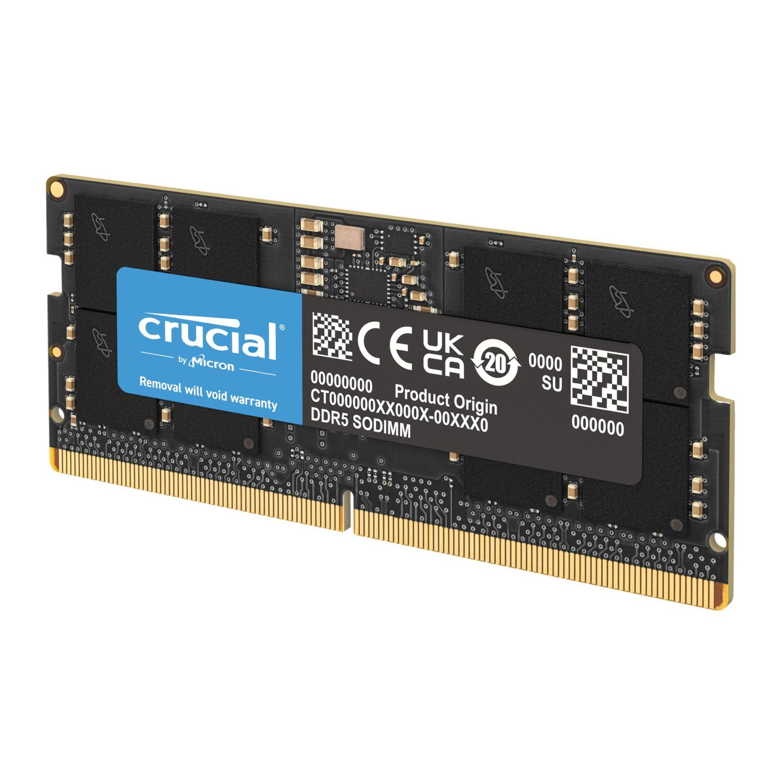 crucial 16GB DDR5-5600 SODIMM CL46 16Gbit CT16G56C46S5