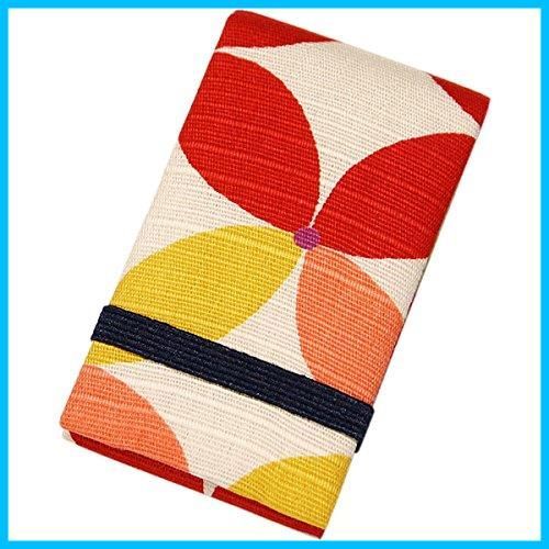 在庫処分 鏡付楊枝入れ 七宝 赤シロ