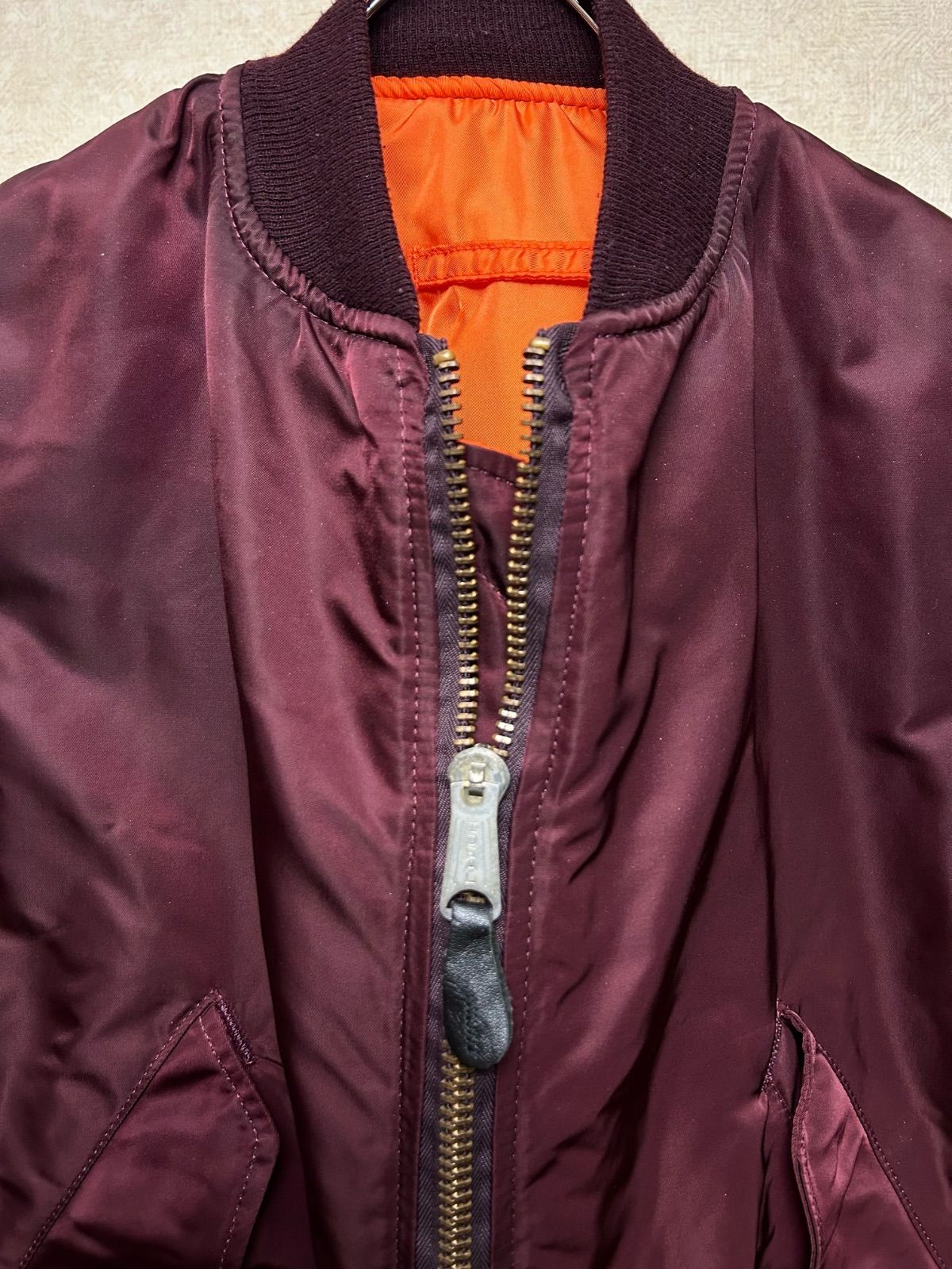 U.S.A.製最終期Alpha IDEALジッパーMA-1フライトジャケット美品 - メルカリ