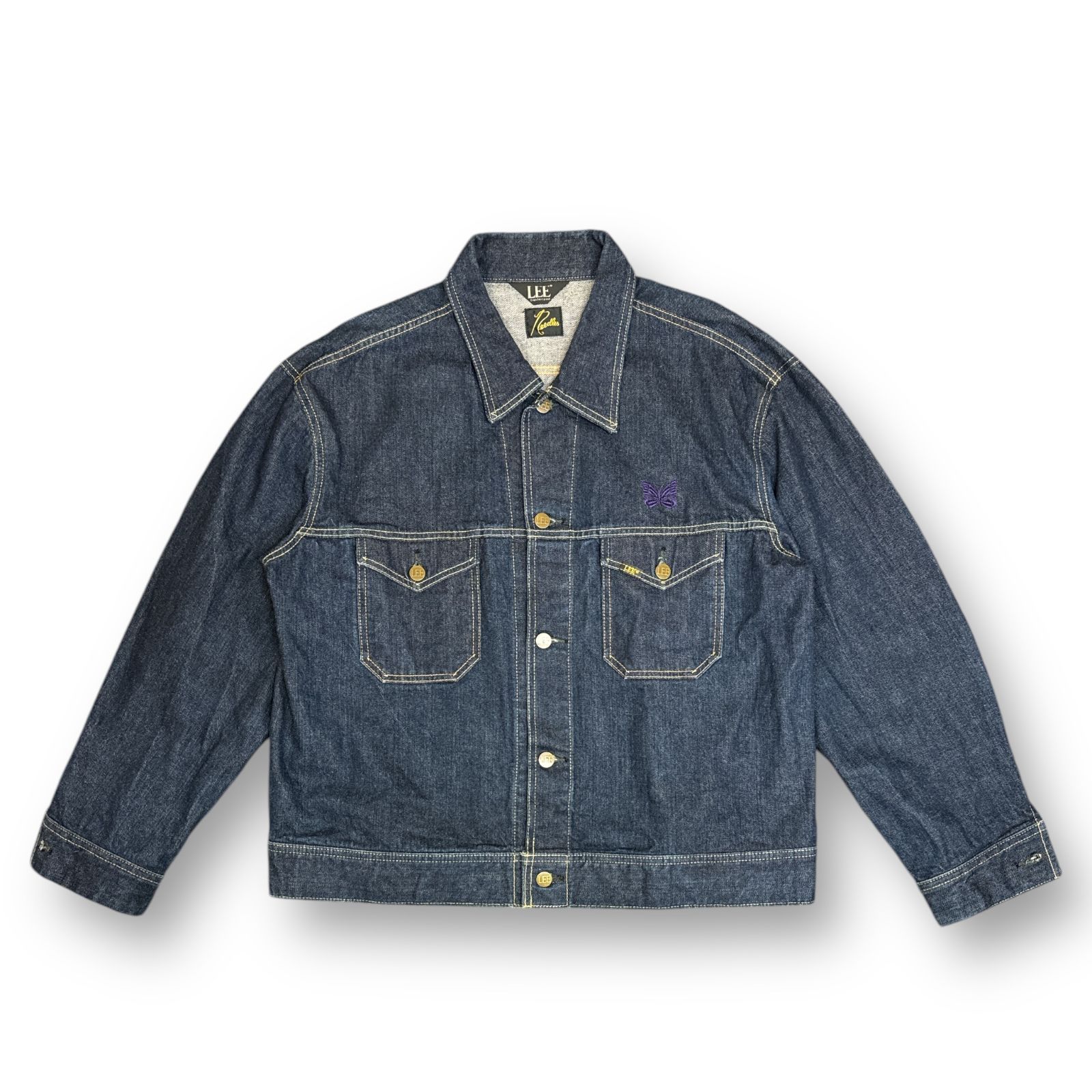 Needles × Lee Denim Jacket デニムジャケット Gジャン ニードルス リー コラボ LB0363 インディゴ L  78758A6 - メルカリ