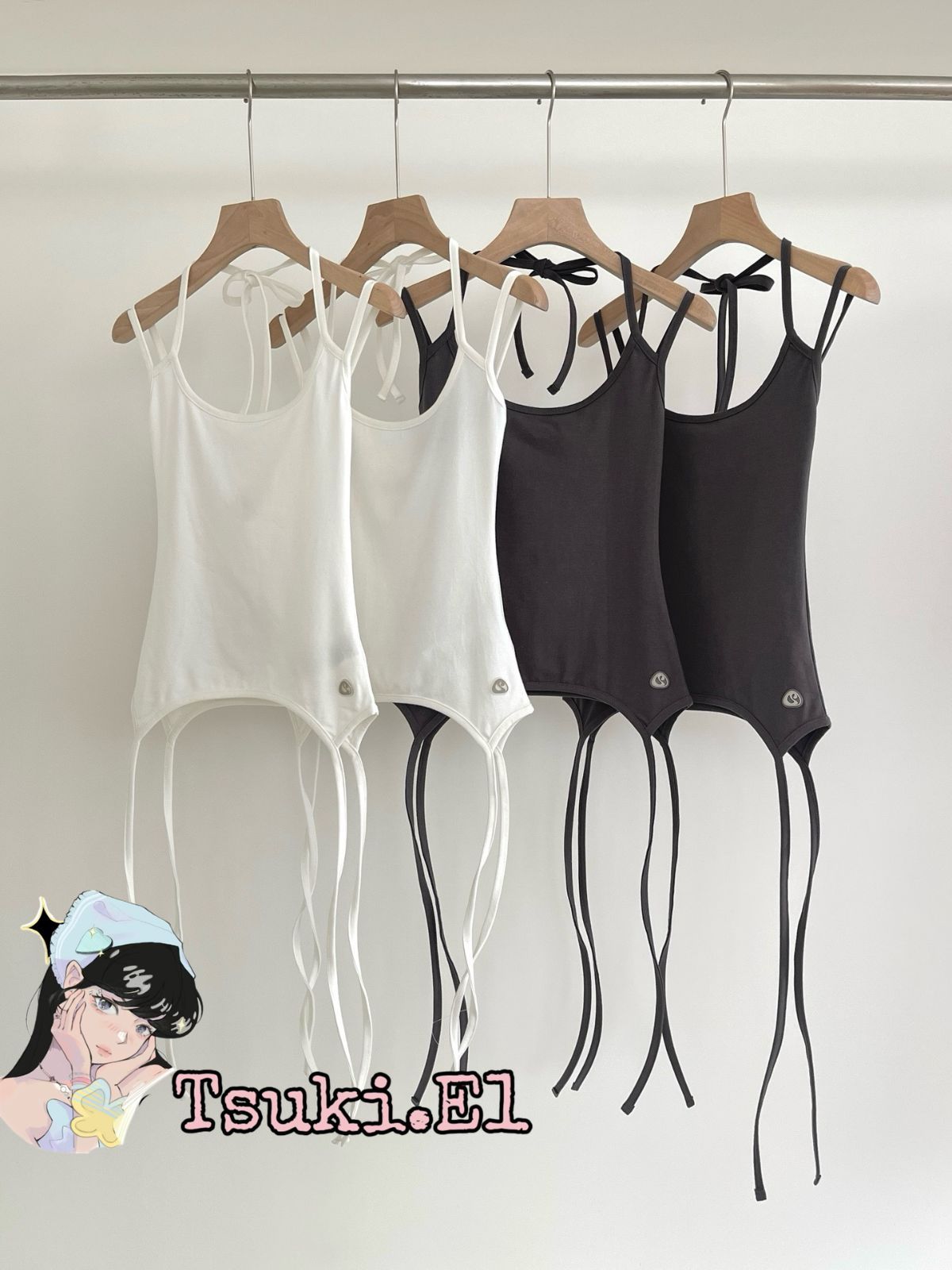 新品 韓国 COYSEIO コイセイオ 25SS HALTER STRAP SLEEVELES