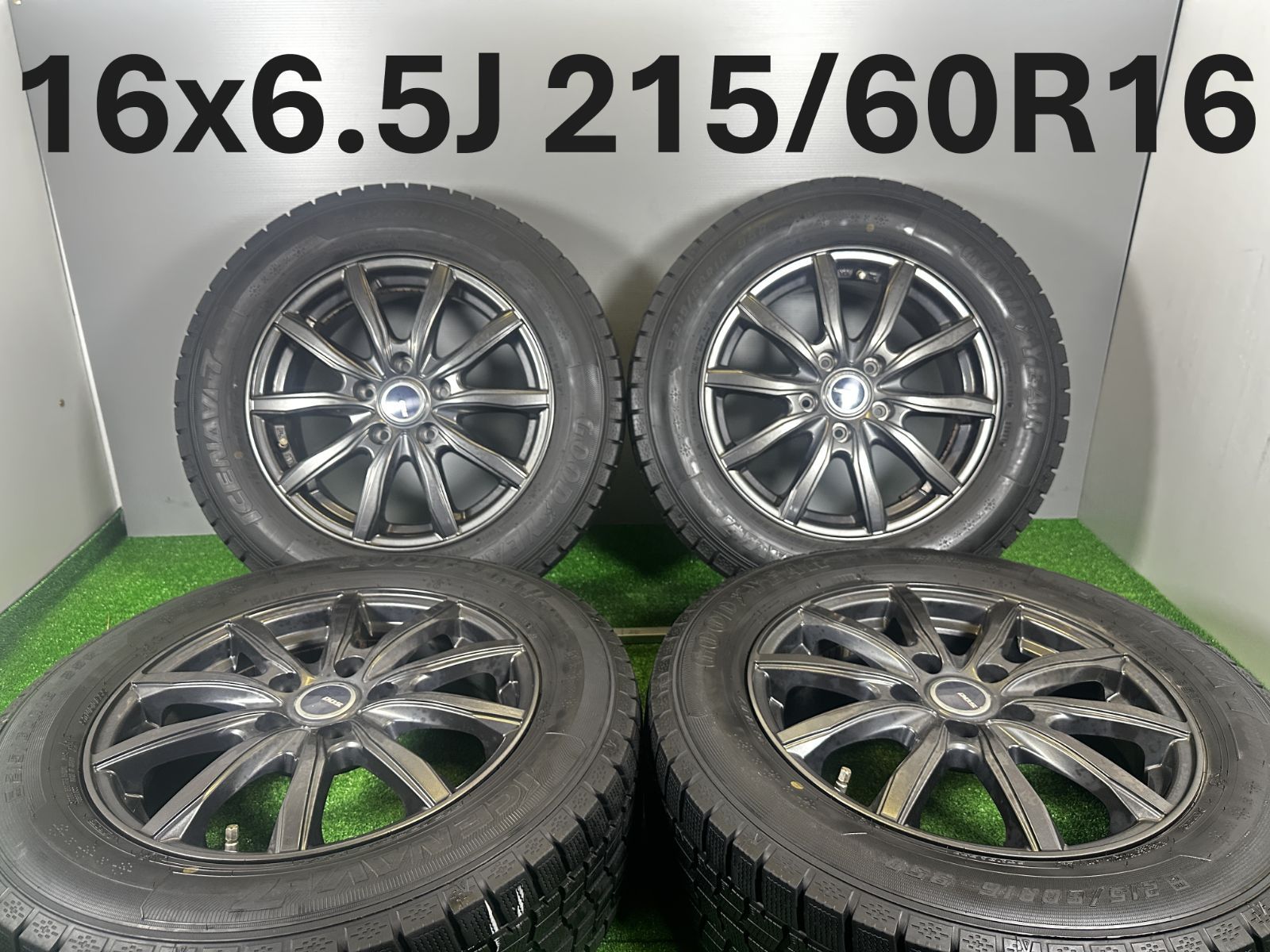 在庫処分 激安 食品 送料無料☆16x6.5J +53 グッドイヤー 215/60R16 PCD114.3 5穴 タイヤ・ホイール