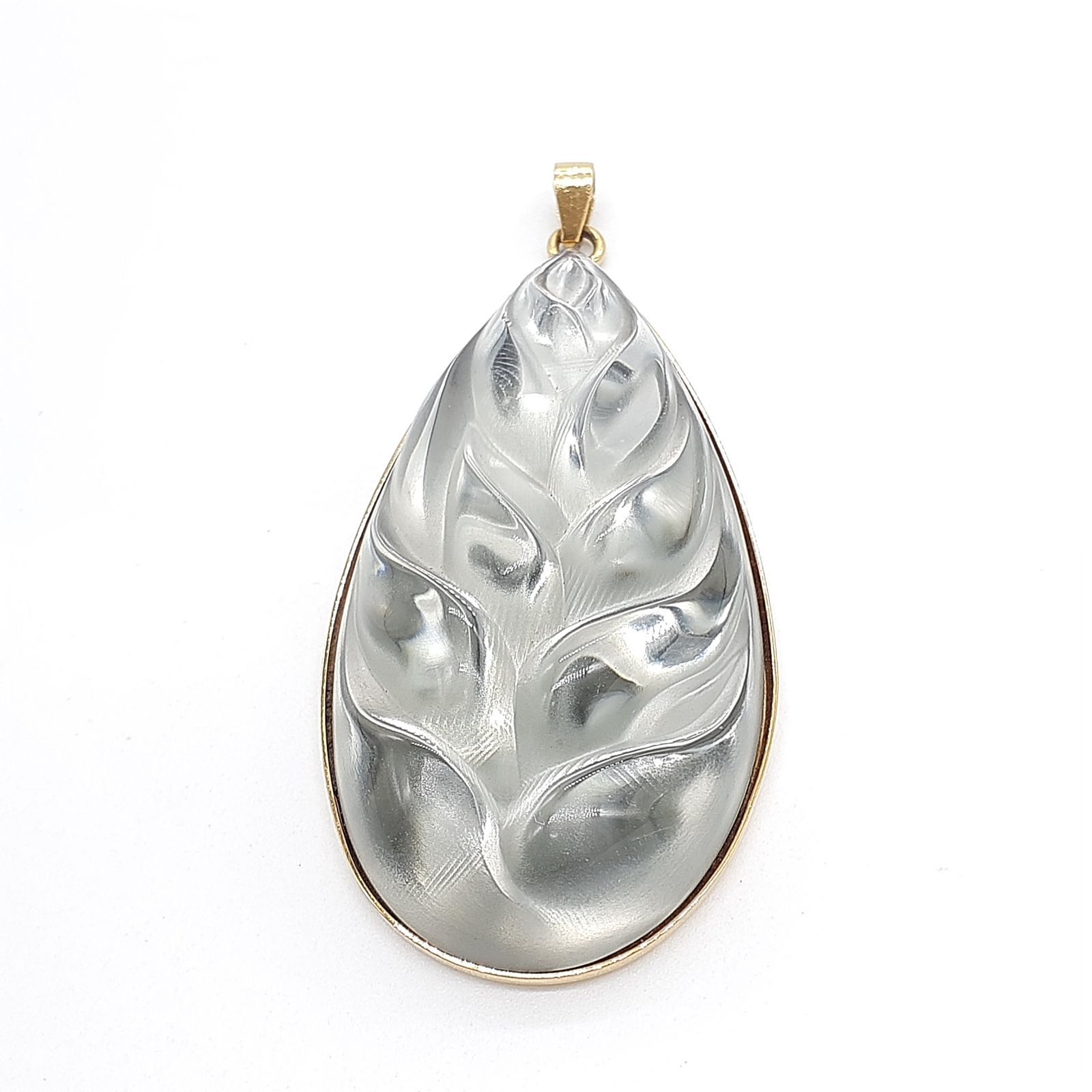 ラリック　ペンダントヘッド LALIQUE ラリック ネックレス ペンダントトップ ヘリコニア