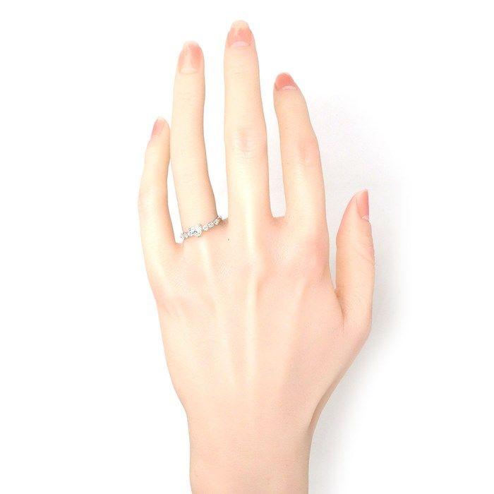 ハートシェイプダイヤモンド ラウンドカットダイヤモンド】 リング  