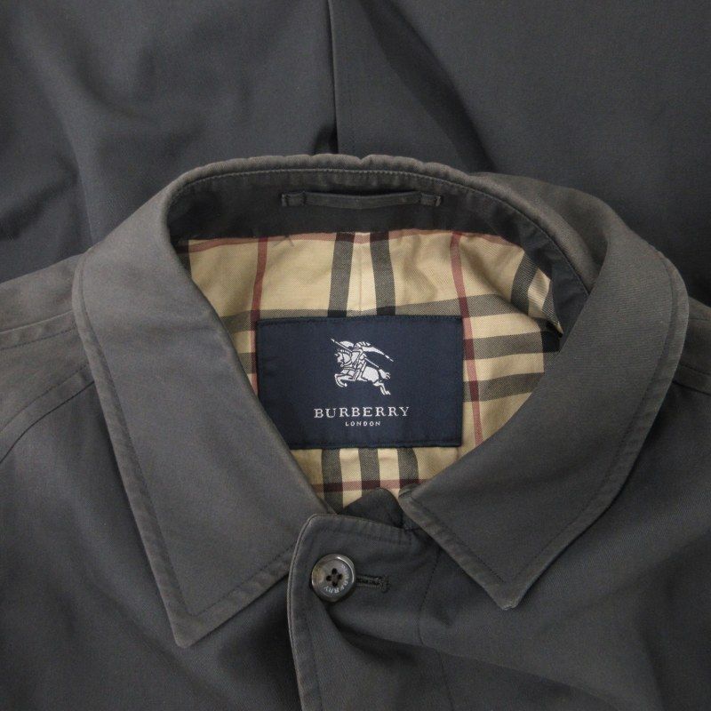 バーバリーロンドン　コート 美品】バーバリーロンドン リバーコート カシミヤ ノバチェック ダブル