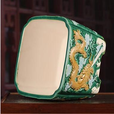 浮彫彩竜紋鉢 盆栽鉢 植木鉢 小品盆栽鉢 大品盆栽鉢 浮彫彩竜紋鉢 盆栽鉢 植木鉢 小品盆栽鉢 大品盆栽鉢 - メルカリ