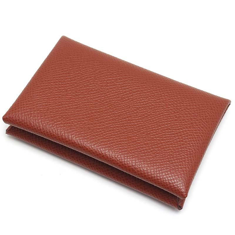 エルメス HERMES カルヴィデュオ レザー カードケース U刻印 2022年