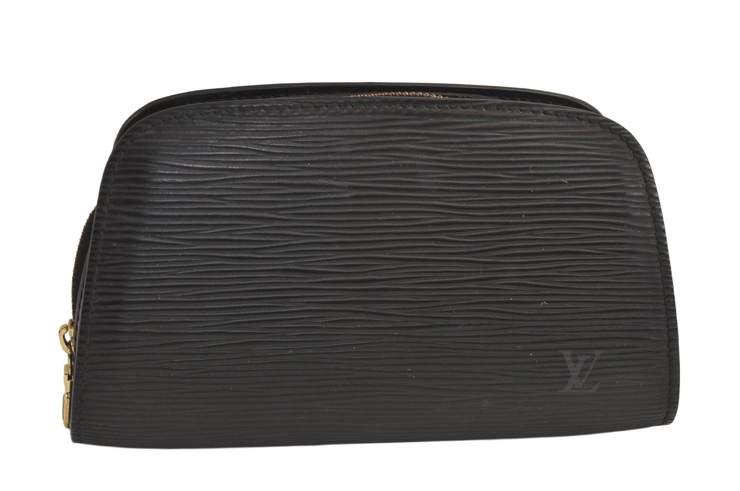 LOUIS VUITTON ルイヴィトン エピ ドーフィーヌ コスメティック ポーチ ブラック M48442 LV ジャンク 5532M