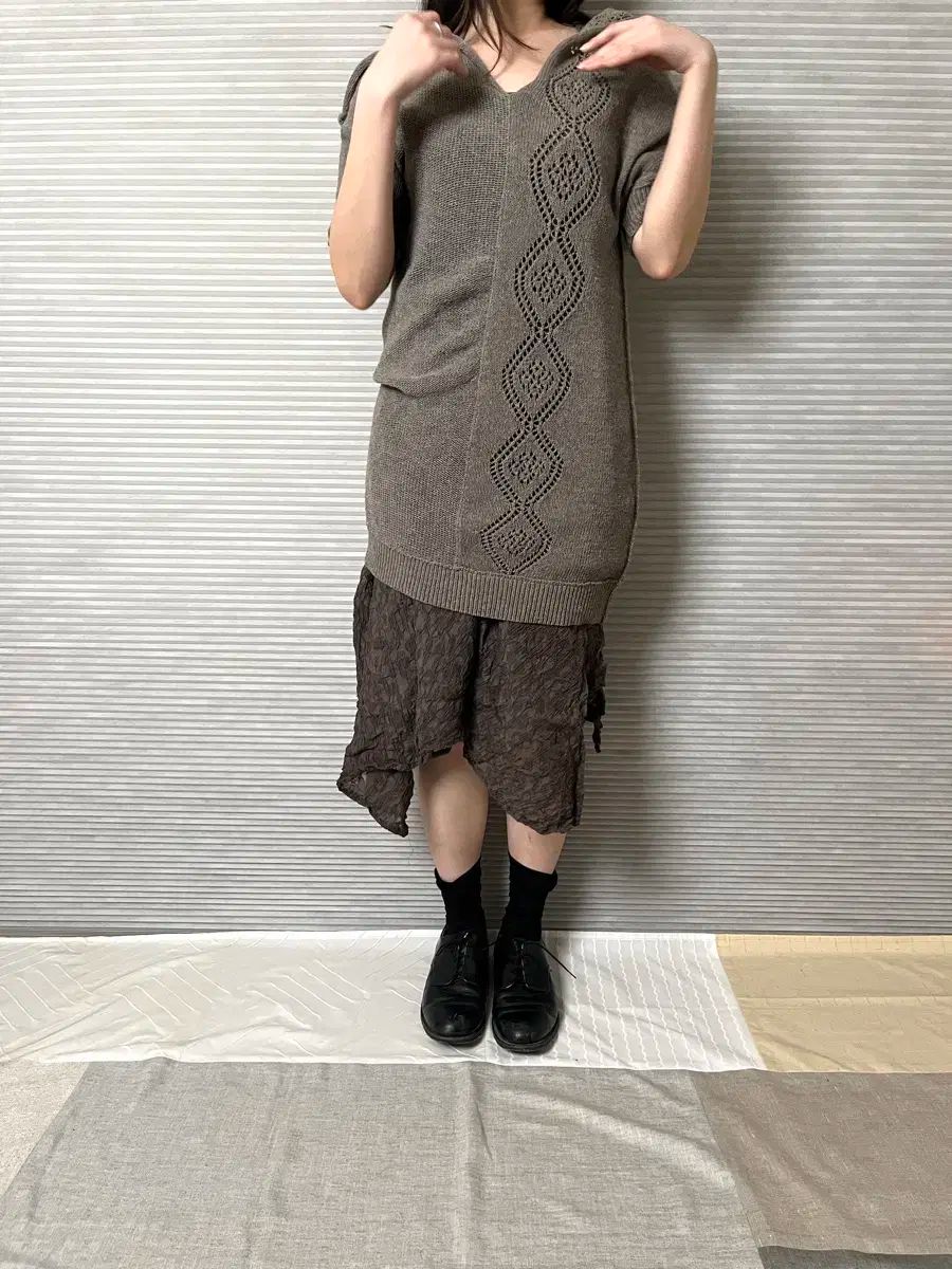 よーじやまもと ノイアー ニット ワンピース yohji yamamoto レイヤード