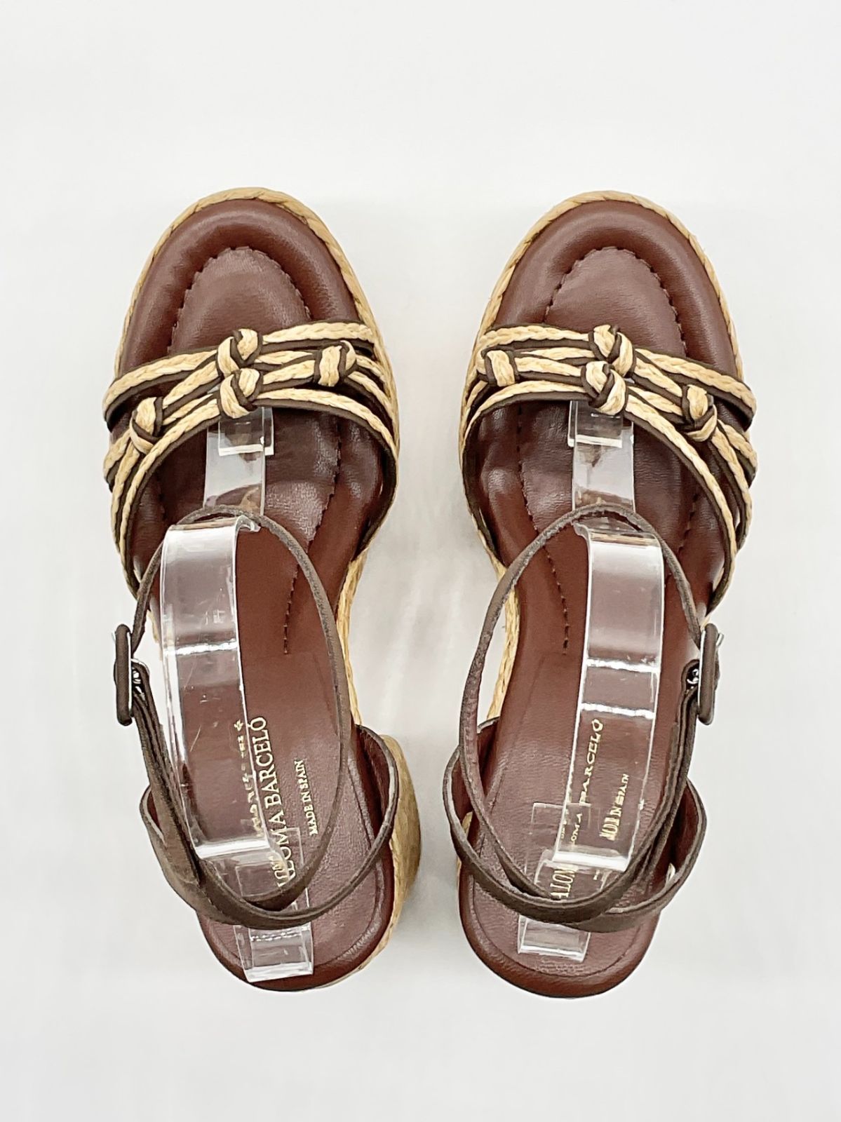 ✨新品✨パロマバルセロ ウェッジサンダル マルチカラー 厚底 38 PALOMA BARCELO/パロマバルセロ】ウェッジソールクロスサンダル