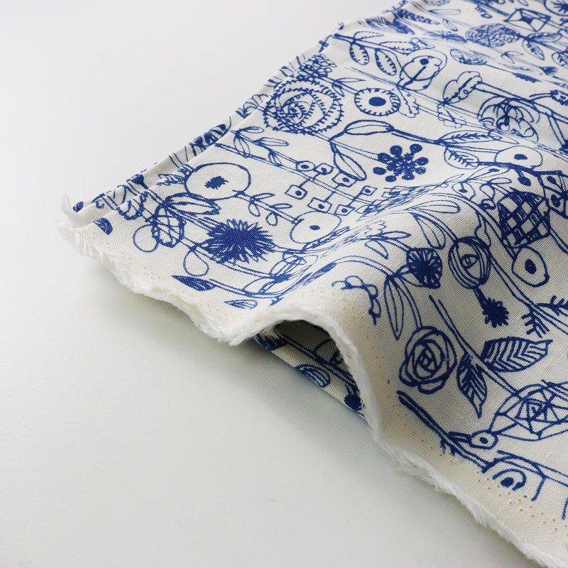 ミナペルホネン mina perhonen letter of flower インテリアファブリック 約150X160cm ホワイト 花柄 2400014544893