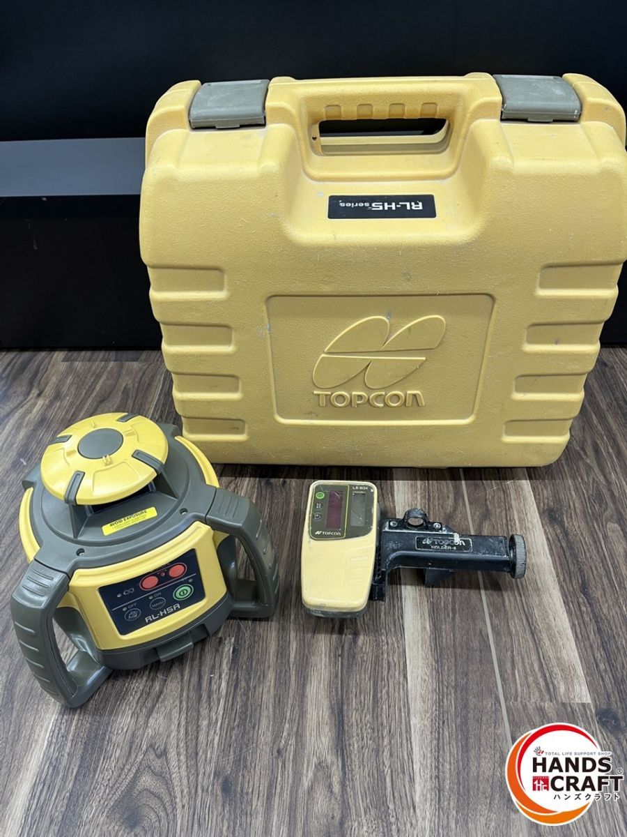 ♭ ジャンク品 トプコン 距離測定器 RL-H5A ケース 受光機 通電 済 未校正品