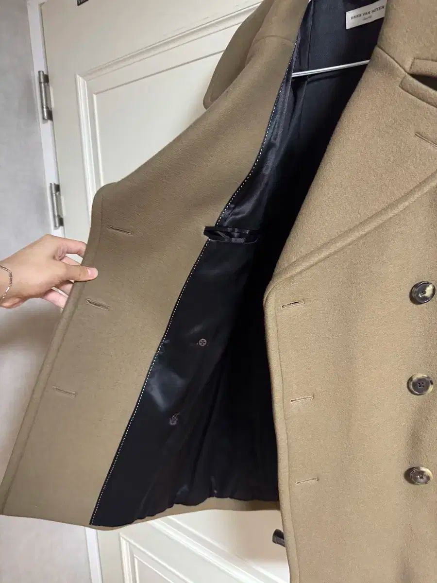 DRIES VAN NOTEN ピーコート サイズ48 ベージュ Dries Van Noten(ドリス ヴァン ノッテン) ピーコート(メンズ