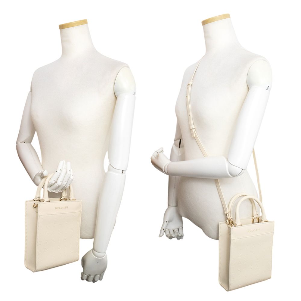 ブルガリ ブルガリロゴ インフィニートゥム 2way ミニトート 斜め掛け