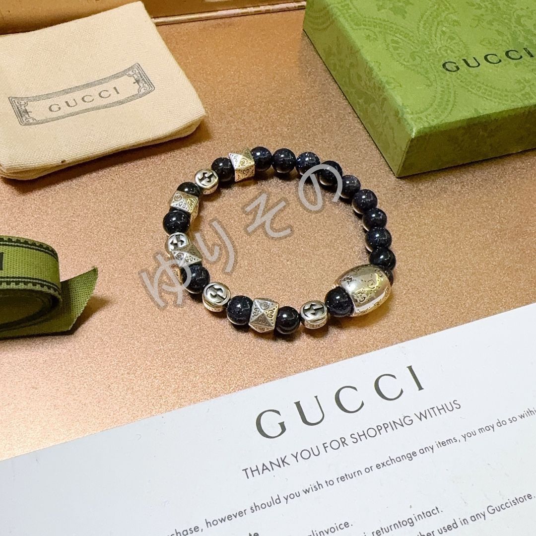 GUCCI グッチ 瑪瑙 グッチバンブー 腕輪 ブレスレット