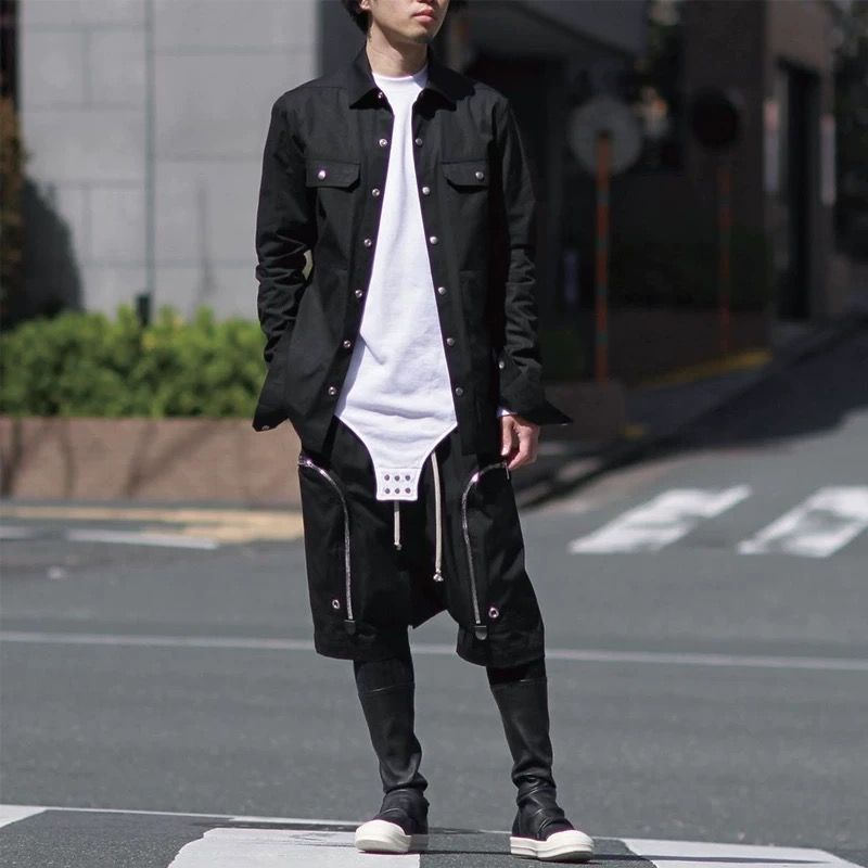 大人気アイテム Rick Lサイズ 5分丈ハーレムパンツ メンズ ハイストリート Owens パンツ