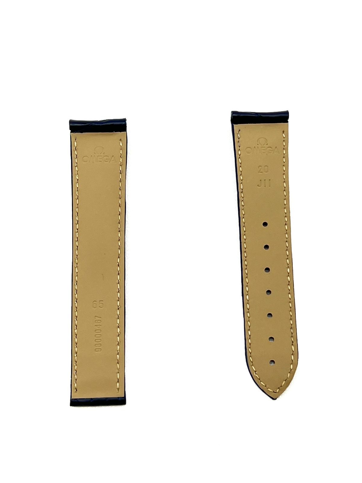 ✨新品✨OMEGA オメガ 時計ベルト 純正アリゲーターストラップ