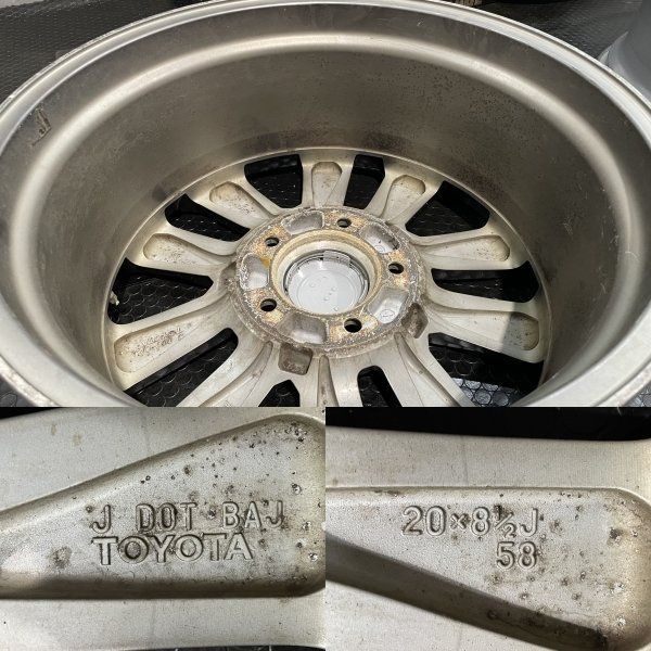 TOYOTA トヨタ 200系ランクル ZX 後期 純正ホイール 20インチ 4本 8.5