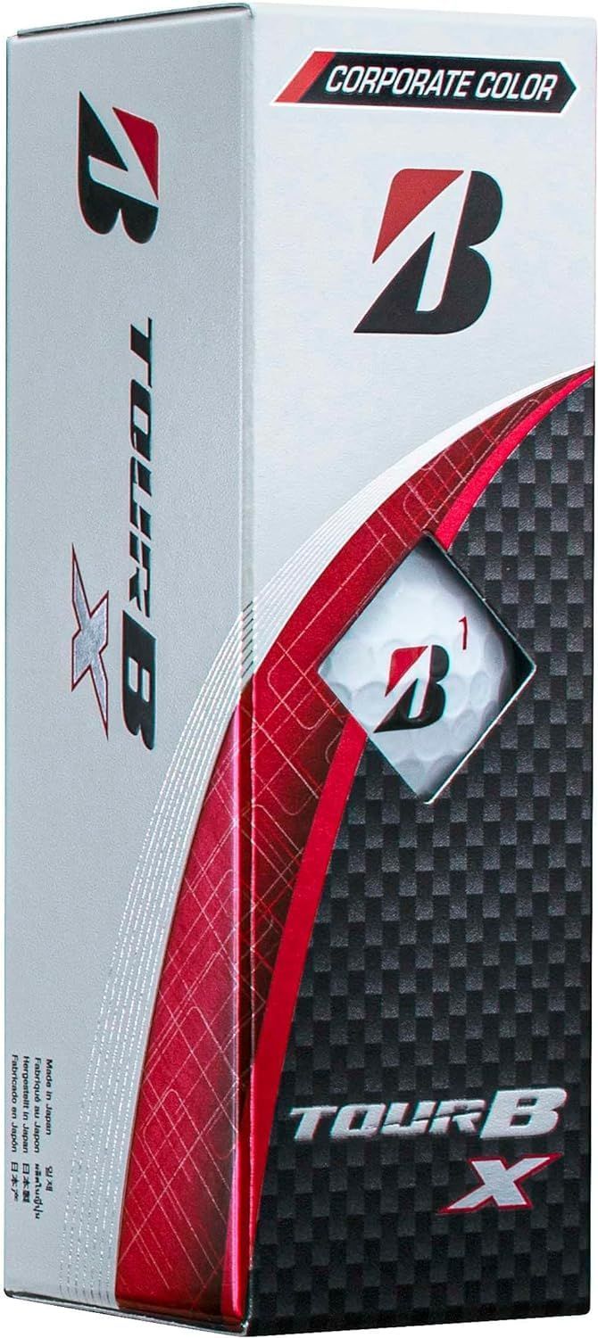 【話題】BRIDGESTONE(ブリヂストン)ゴルフボール TOUR B X 2024年モデル スリーブ箱 3球入 コーポレートカラー B4CXJ