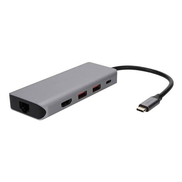 【新品】Owltech  オウルテック USBハブ 5in1 USB Type-C マルチポートアダプタ OWL-DSU31A2HLC-SV (2579849)