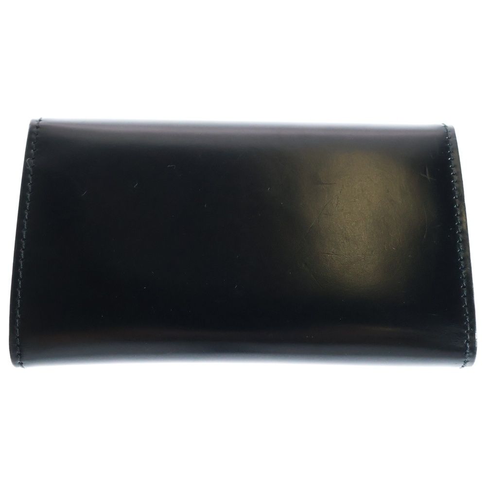 PRADA プラダ 6連キーケース キーホルダー キーリング バッグチャーム ブラック シルバー金具 パテント 2M0025