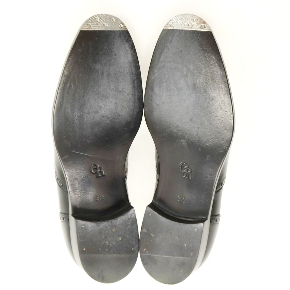 オリエンタル Oriental ウイングチップ ローファー ブラック サイズ5 1 2 メンズ オケージョン チェックシャツ