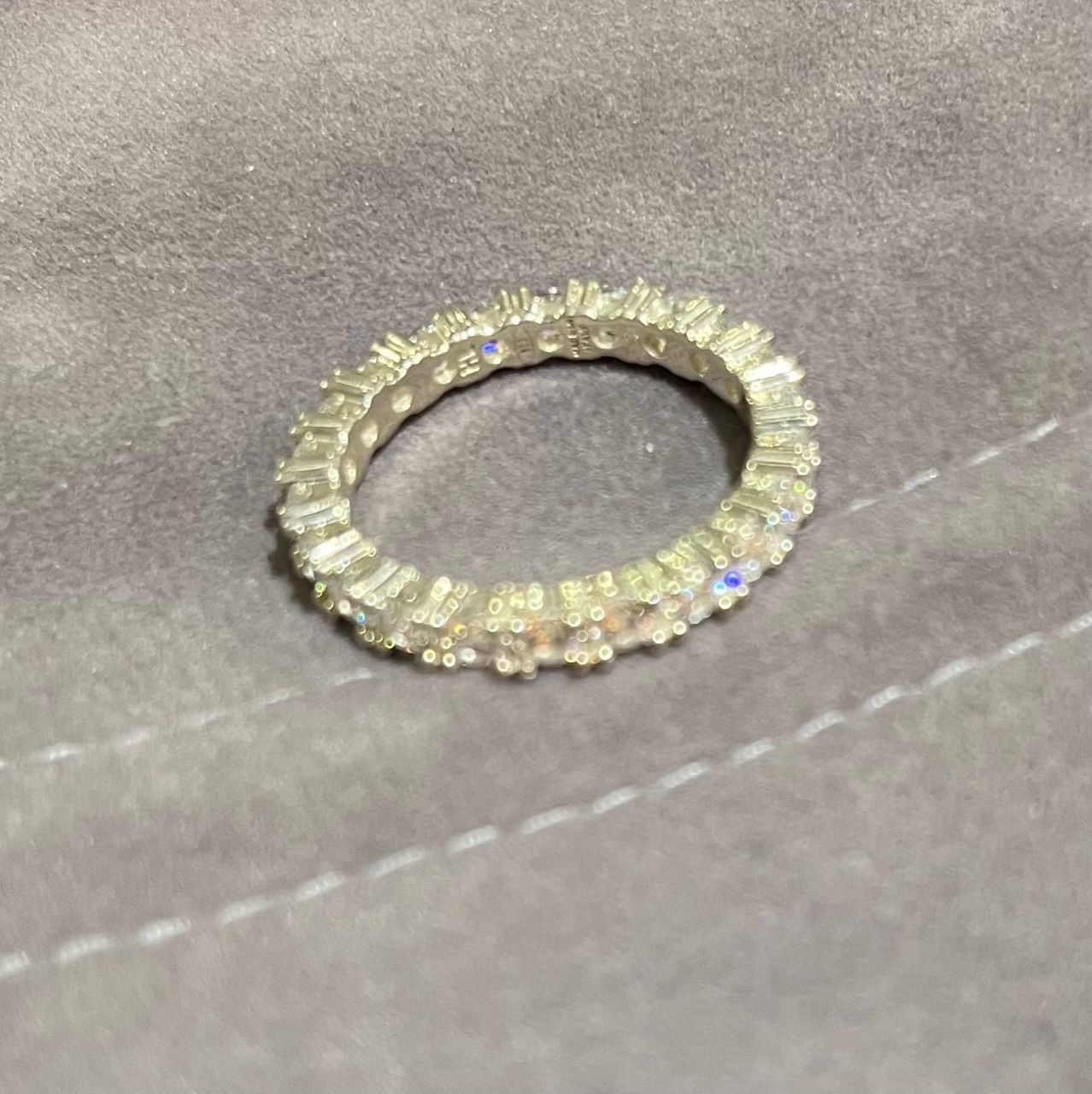 定価41800円 新品 HATTON LABS WHITE ETERNITY RING ジルコニア 